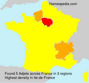 Surname Adjete in France Surname Adjete in France