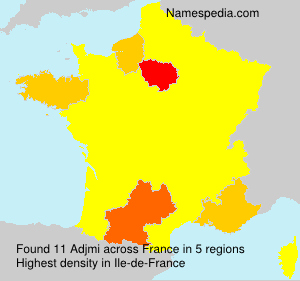 Surname Adjmi in France Surname Adjmi in France