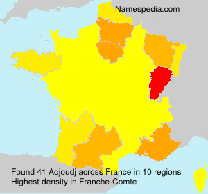 Surname Adjoudj in France Surname Adjoudj in France