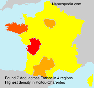 Surname Adol in France Surname Adol in France