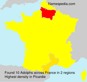 Surname Adolphs in France Surname Adolphs in France