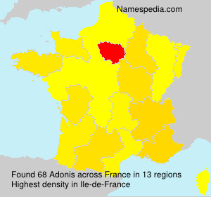 Surname Adonis in France Surname Adonis in France