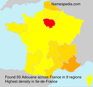 Surname Adouane in France Surname Adouane in France