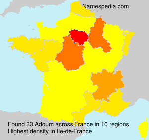 Surname Adoum in France Surname Adoum in France