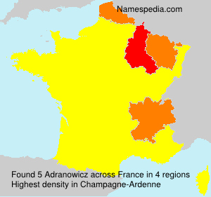 Surname Adranowicz in France Surname Adranowicz in France