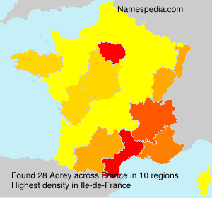 Surname Adrey in France Surname Adrey in France