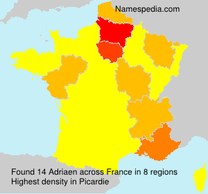 Surname Adriaen in France Surname Adriaen in France