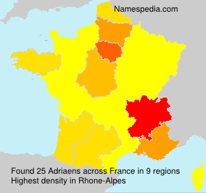 Surname Adriaens in France Surname Adriaens in France