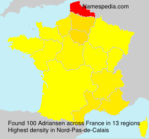 Surname Adriansen in France Surname Adriansen in France