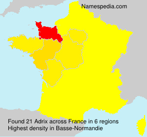 Surname Adrix in France Surname Adrix in France