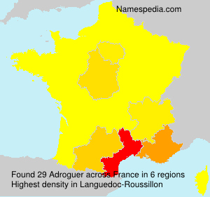 Surname Adroguer in France Surname Adroguer in France