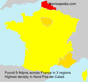 Surname Adyns in France Surname Adyns in France