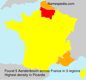 Surname Aendenboom in France Surname Aendenboom in France