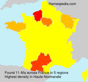 Surname Afa in France Surname Afa in France
