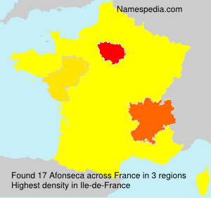 Surname Afonseca in France Surname Afonseca in France