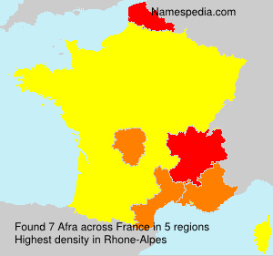 Surname Afra in France Surname Afra in France