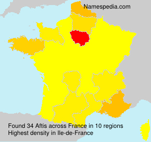Surname Aftis in France Surname Aftis in France