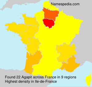 Surname Agapit in France Surname Agapit in France