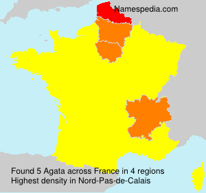 Surname Agata in France Surname Agata in France