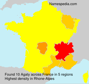 Surname Agaty in France Surname Agaty in France