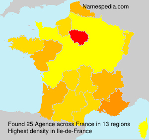 Surname Agence in France Surname Agence in France