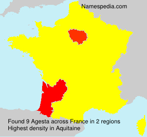 Surname Agesta in France Surname Agesta in France