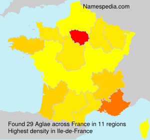 Surname Aglae in France Surname Aglae in France