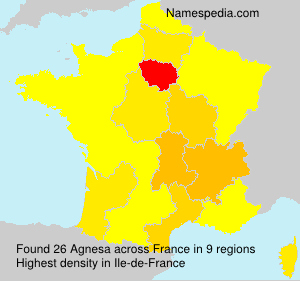 Surname Agnesa in France Surname Agnesa in France