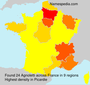 Surname Agnoletti in France Surname Agnoletti in France