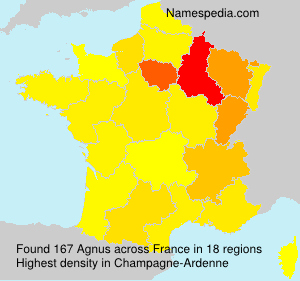 Surname Agnus in France Surname Agnus in France