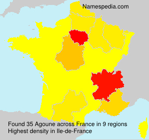 Surname Agoune in France Surname Agoune in France