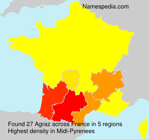 Surname Agraz in France Surname Agraz in France