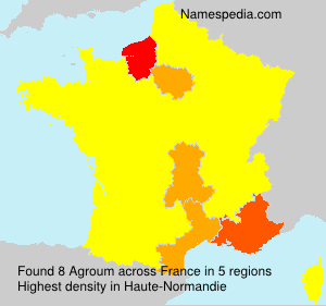 Surname Agroum in France Surname Agroum in France