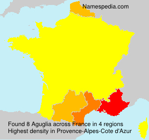 Surname Aguglia in France Surname Aguglia in France