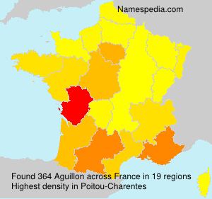 Surname Aguillon in France