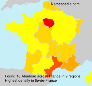 Surname Ahaddad in France Surname Ahaddad in France