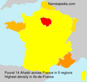 Surname Ahadri in France
