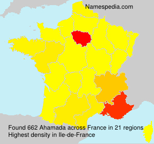 Surname Ahamada in France Surname Ahamada in France