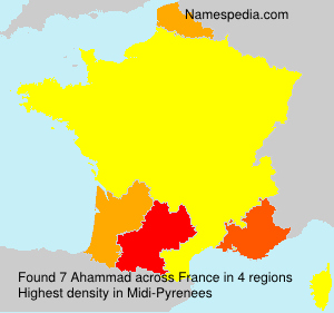 Surname Ahammad in France