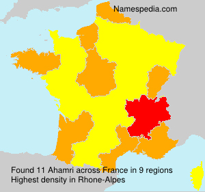 Surname Ahamri in France Surname Ahamri in France
