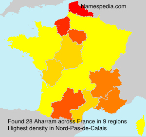 Surname Aharram in France Surname Aharram in France
