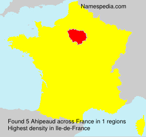 Surname Ahipeaud in France