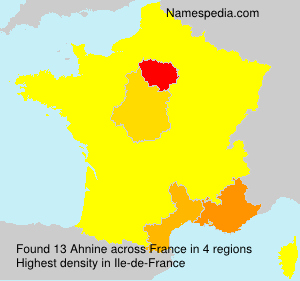 Surname Ahnine in France Surname Ahnine in France