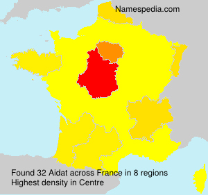 Surname Aidat in France Surname Aidat in France