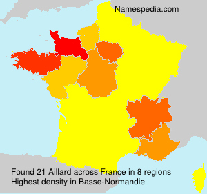 Surname Aillard in France Surname Aillard in France