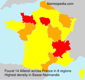 Surname Ailleret in France