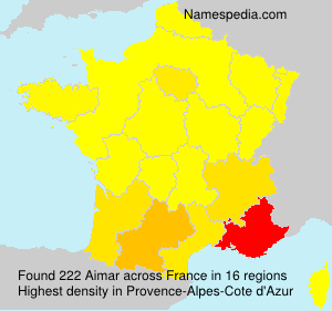 Surname Aimar in France Surname Aimar in France