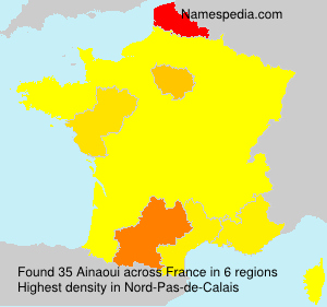 Surname Ainaoui in France Surname Ainaoui in France