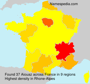 Surname Aiouaz in France Surname Aiouaz in France