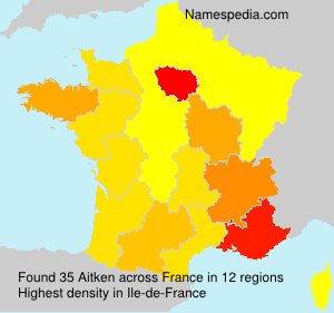 Surname Aitken in France Surname Aitken in France